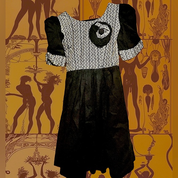 GORGEOUS VINTAGE COTTON DRESS - Picture 2 of 5